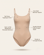 BodySculpt Suit – İnce Askılı Toparlayıcı Body Korse