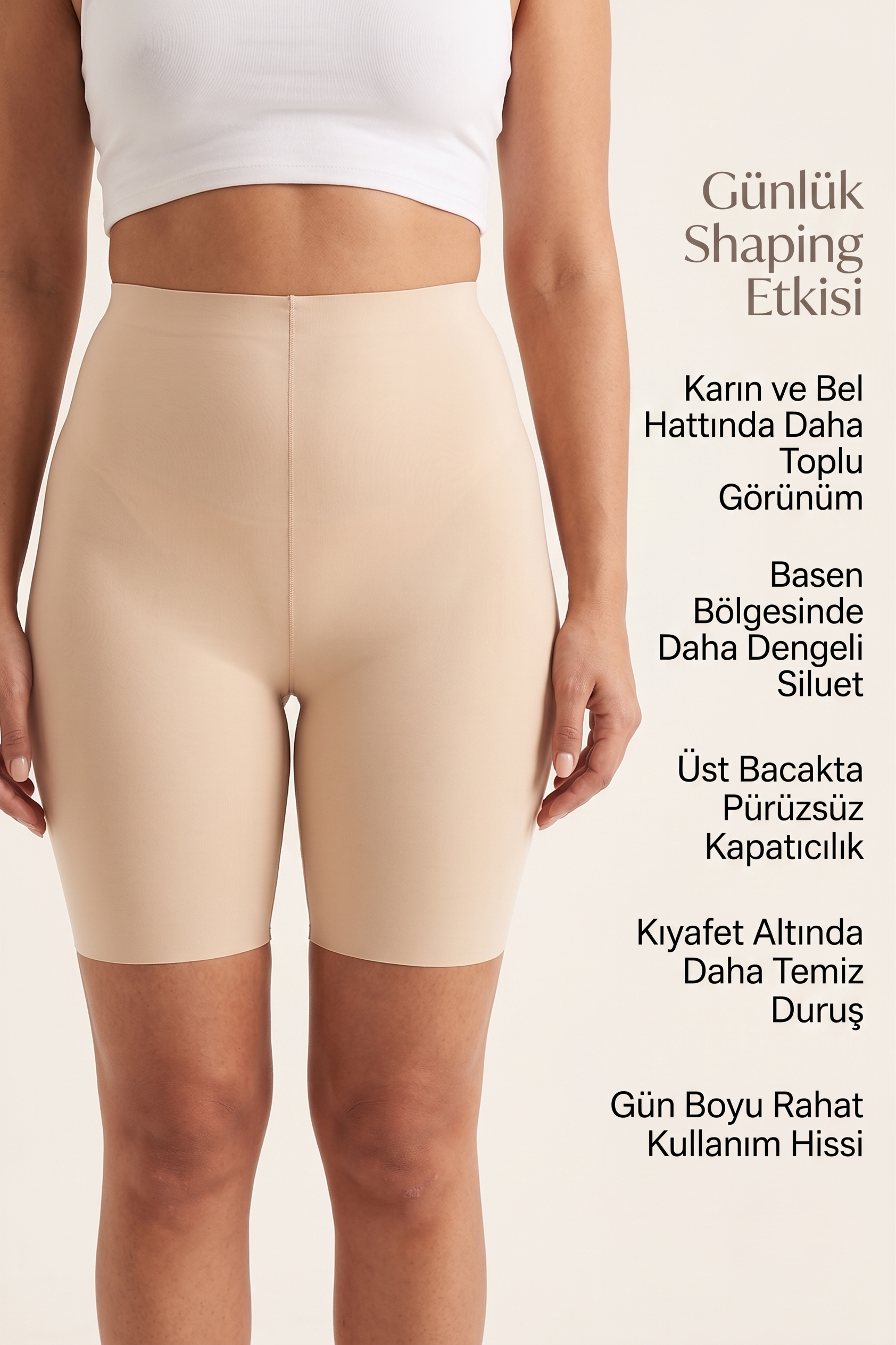 SmoothSculpt Short – Yüksek Bel Toparlayıcı Korse Şort